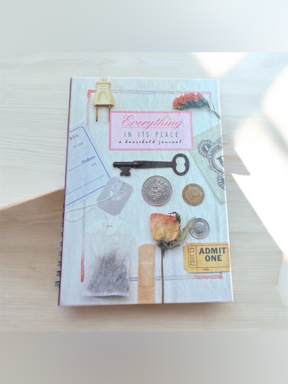 NEW Everything In Its Place A Household Journal Spiral Hard Cover Book Organizer